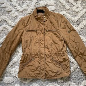 Zara Beige Light Quilted Jacket Women’s Size M